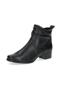 Caprice - Ankle Boots, Blockabsatz, Leder, für Damen - 022 BLACK NAPPA