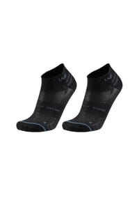 UYN® - Unisex Sneakersocken, 2er Pack - Everyday Low Cut Socks, Logo, einfarbig - Grau