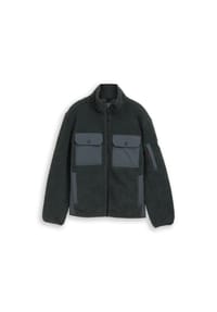 TOM TAILOR - Fleecejacke, Brusttaschen, für Herren - 14406 DARKEST OLIV