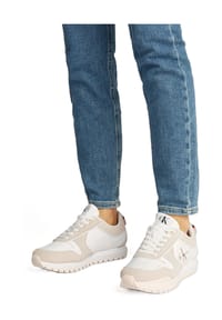 Calvin Klein Jeans - Sneaker, Leder, für Damen - WHITE/ANCIENTWHITE