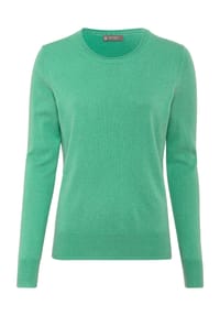 GALERIA - Seide-Kaschmir Pullover "Madrid", Rundhals-Ausschnitt, für Damen - AQUA