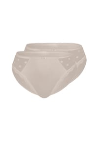 sassa - Slip DOTTED MESH 2er Pack - ivory