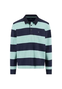 FYNCH-HATTON® - Poloshirt, Langarm, Baumwolle, für Herren - 604 CRYSTAL BLUE