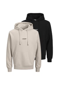 JACK & JONES - Sweatshirt / Hoodie 2er Pack Soho - Beige