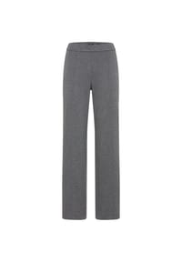 olsen - Hose mit geradem Bein und Allover-Dessin - Mid Grey Melange