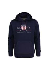 GANT - Herren Hoodie - REGULAR ARCHIVE SHIELD HOODIE, Kapuzen-Sweatshirt, Logo - Blau