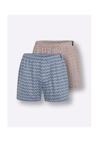 Witt - Boxershorts - bleu-bedruckt + grau-bedruckt