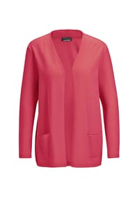 GOLDNER - Kurzgröße:  Cardigan in langer offener Form - aqua