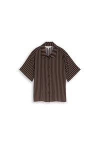 DENIM TOM TAILOR - Hemdbluse, Knopfleiste, für Damen - 40170 BROWN WHITE
