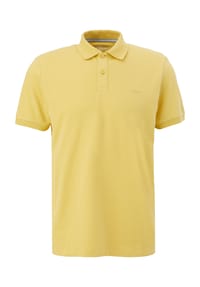 s.Oliver - Poloshirt, Logo-Stickerei, uni, für Herren  - 1356 YELLOW