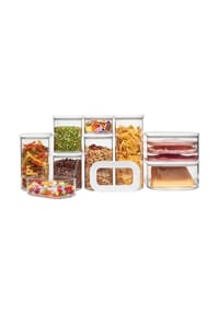MEPAL Vorratsdosen-Set, 9-teilig - MODULA - TRANSPARENT