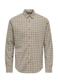ONLY & SONS - Hemd Gudmund Langarmhemd - beige
