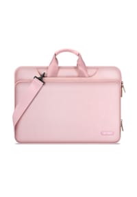 COFI - Tech-Protect Pocket Laptoptasche 15–16 Zoll mit Schultergurt und 360° Schutz – Rosa - 