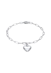elli. - Armband Herz Liebe Glieder Oval Trend 925 Silber - Gold