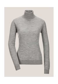 MADELEINE - Feinstrickpullover mit Rollkragen - graphit / melange