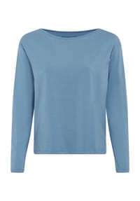 MANGUUN - Langarmshirt, U-Boot-Ausschnitt, für Damen - 1 BEIGE