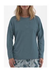 TOM TAILOR - Schlafanzug-Oberteil, Rundhals, für Damen - 320 GRÜN-MITTEL