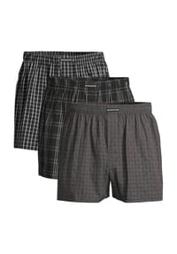 MANGUUN - Boxershorts, 3er-Pack, Gummibund, für Herren - KOMBI MITTELBLAU