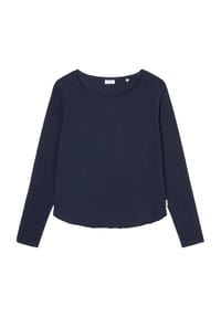 Marc O'Polo DENIM - Langarmshirt, Slub-Jersey-Struktur, für Damen - 106 SCANDINAVIAN