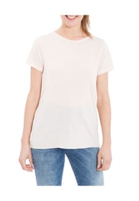 QUEEN KEROSIN - T-Shirt weich fließender Viskose-Mix - nude