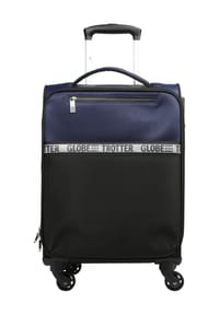 GLOBETROTTER DELME - 4-Doppelrollen-Trolley, Weichgepäck, Kreuzspanngurte, TSA-Schloss - BLUE/BLACK