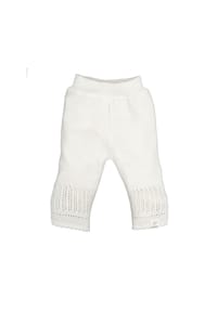 maximo® - GOTS BABY-Strickhose, Struktur einfarbig - misty blue
