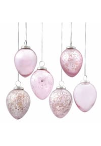 LOBERON Osterei 6er Set Cataleya rosa - Osterdekoration - rosa