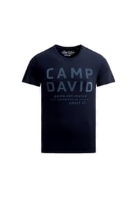 CAMP DAVID - T-Shirt Game.Set.Match Kurzarmshirt - dunkelblau