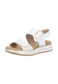 remonte® - Leder Sandalen - Weiß/Gold