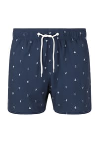 CRUZ - Badeshorts Werner mit sommerlichem Print - Print 3608 Navy sailor