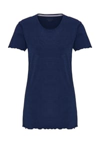 DESIRéE - Schlafanzug-Oberteil "Yolo", Rundhals-Ausschnitt, für Damen - MARINE MELANGE