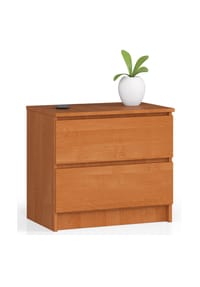 Akord - Nachttisch mit 2 Schubladen - artisan-eiche