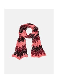 olsen - Schal mit Zickzack-Print - Coral