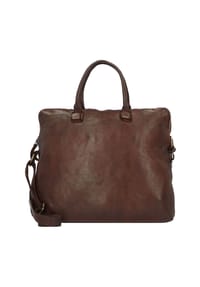 HAROLD'S Submarine - Submarine Handtasche Leder 38 cm Laptopfach - braun