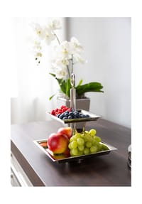 Fink Living 2er Etagere NAGANO - NAGANO - silber