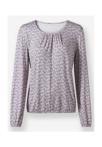 Witt - Shirt - grau-mauve-bedruckt