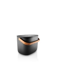 eva solo - Abfallsortierbehälter für 2 Beutel Reflect, Kunststoff, Bambus, Black, 16 L - Black