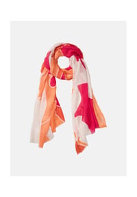 olsen - Schal mit Blütenprint - Golden Orange