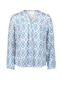 CARTOON - Blusenshirt mit Muster - Weiß/Blau