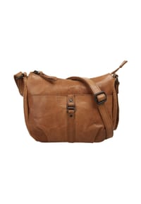 SPIKES & SPARROW® - Umhängetasche Echt Leder - cognac