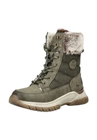 MUSTANG® - Lederimitat/Textil Stiefelette - Khaki