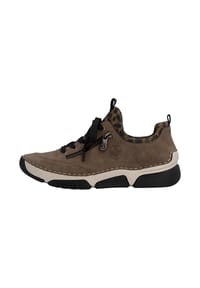 rieker - Sneaker, Fersenlasche, für Damen - WOOD/LEO-BRAUN/24