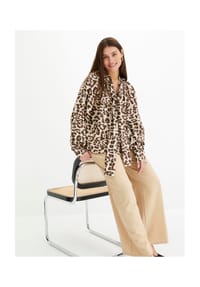 Witt - Bluse - champagner-schoko-bedruckt