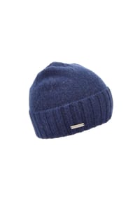 SEEBERGER - Cashmere Aufschlagmütze  16207-2 - 10 SCHWARZ