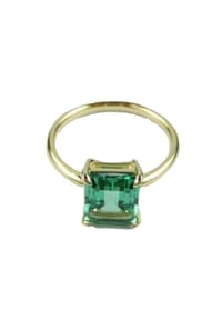 VANDENBERG - Damen Ring, 925er Silber - GOLD/GRÜN