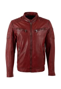 Mauritius LEATHERWEAR - Lederjacke, Stehkragen, für Herren - 9386  DARK JADE