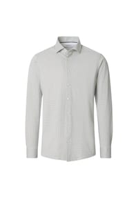 VENTI - Herren Businesshemd Langarm Print Modern Fit - Blau