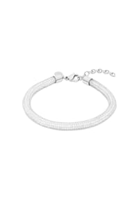 s.Oliver - Armband - aus Edelstahl-Mesh mit funkelnden Zirkoniasteinen - gold