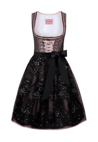 STOCKERPOINT - Dirndl "Finja", Spitzenschürze, Pailletten, für Damen - altrosa