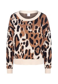 MADELEINE - Pullover mit Animalmuster - schwarz / multicolor